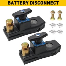 2/Set Disconnect Battery Isolator Cut Off Kill Switch Fit 12V/24V Universal Car