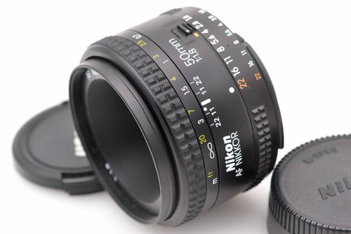Nikon AF NIKKOR 50mm 1.8 Bright Prime Standard Lens F-Mount FX