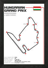 Hungarian Grand Prix Framed Wall Art Poster Canvas Print Picture