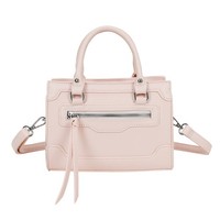 Gallantry, Zipp-Damentasche Mit Festen Henkeln Und Tragegurt, Rosa
