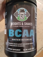 BCAA Weights And Shakes Pre & Post Workout Powder (Honeydew/Watermelon) New 