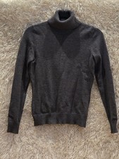 Banana Republic Gray Merino Wool Turtleneck Pullover Sweater Long Sleeve S