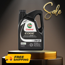 [HOT SALE] Castrol EDGE 0W-20 Full Synthetic Motor Oil 5 Quart Engine Oil New 19.18 per gallon