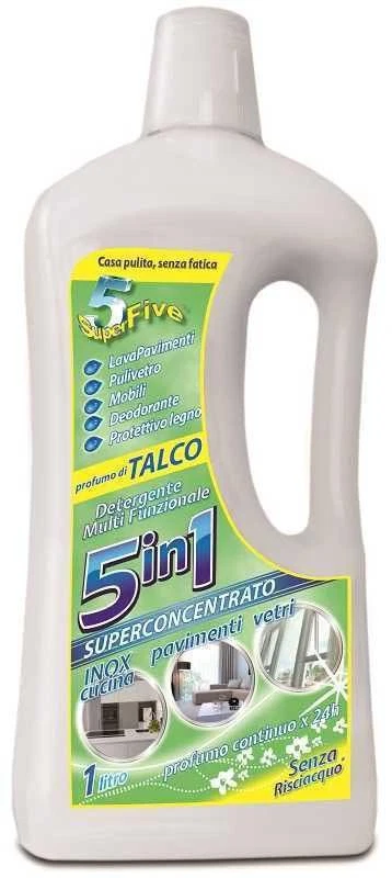SUPERFIVE DETERSIVO MULTIFUNZIONALE 1LT 5IN1 TALCO