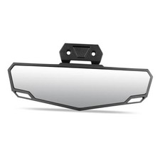 Front UTV Rearview Mirror, Black/Chrome Glass, Compatible With 10.43" x 2.91"