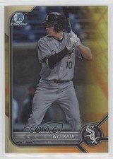 2022 Bowman Chrome Prospects Yellow & Orange Vapor Refractor 1/75 Wes Kath 0fz3