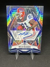 2025 Panini Phoenix Willis McGahee Silver Hyper Auto /49 #64 Buffalo Bills
