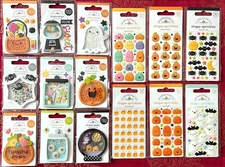 YOU CHOOSE - FALL HALLOWEEN SHAKER-POPS & SPRINKLES DOODLEBUG 3D STICKERS