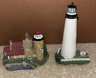 New ListingSet Of 2 Lighthouse miniatures This Little Light of Mine 2000 Ocracoke Old Mack
