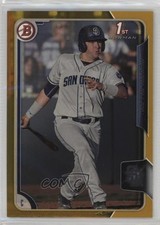 2015 Bowman Draft Chrome Gold Refractor 45/50 Austin Allen #123 10k8