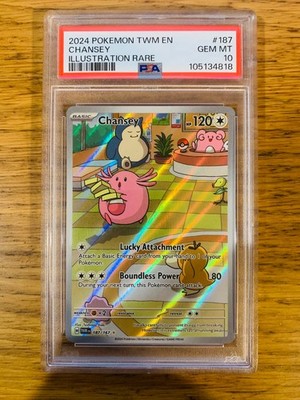 PSA 10! Chansey (187/167) Twilight Masquerade S&V Illustration