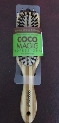 Coco Magic Professional Bamboo Brush CM-112 Redue Frizz, Add Shine, Ion Tech NEW