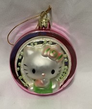 2006 Sanrio Hello Kitty Glass Christmas Ornament