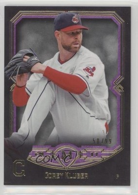 2017 Topps Museum Collection Amethyst Purple 50/99 Corey Kluber #52 2r7