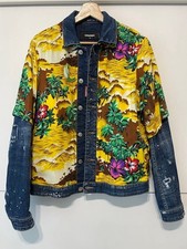 Dsquared2 2018 SS Runway Denim Jacket Size 48 M-L Unique Design Used