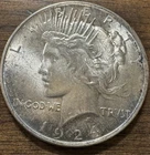 1924 $1 Peace Dollar AU Philadelphia Mint 90% Silver