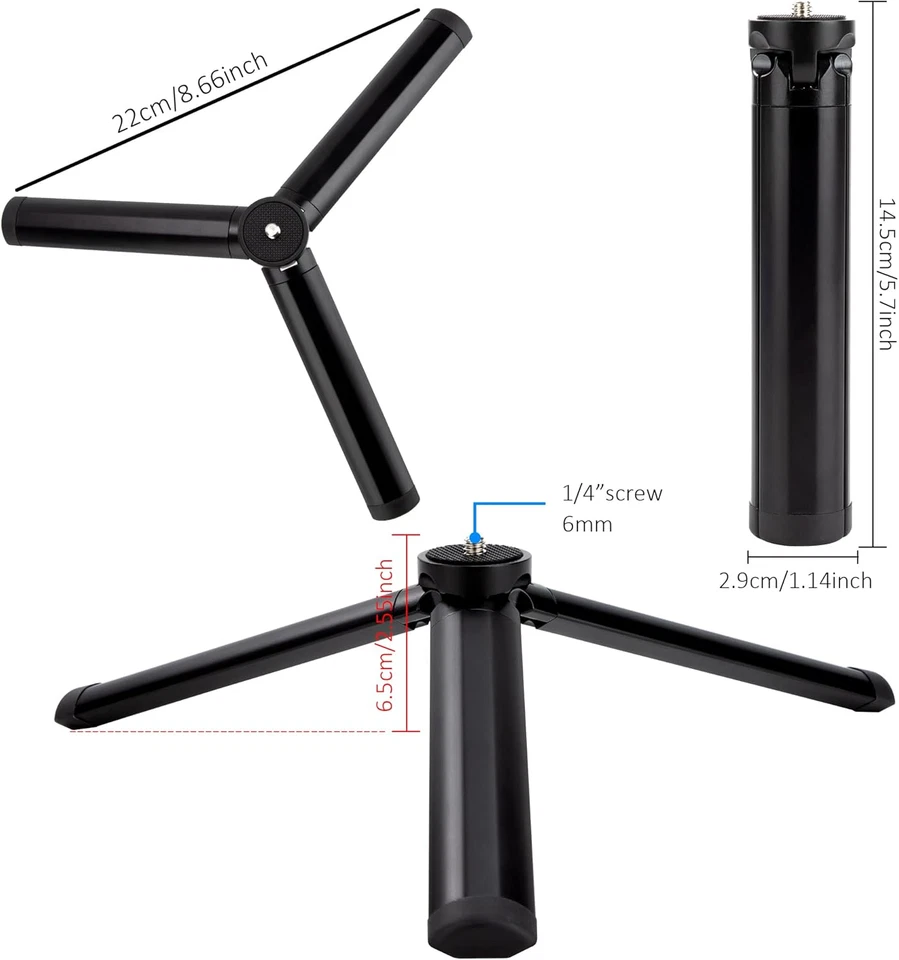 Mini trépied universel caméra action GoPro smartphone rotatif stable pratique - Photo 2/4