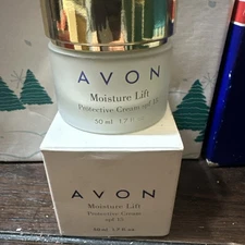 NOS 1997 Vintage Avon Moisture Lift Protective Cream SPF 15 50ml 1.7 fl oz NIB 