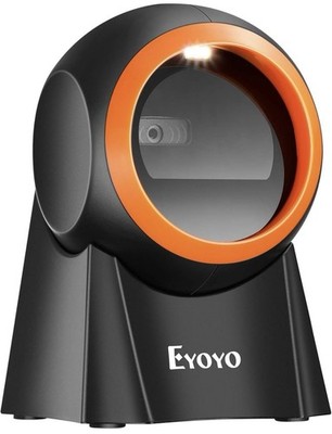 Eyoyo Freisprecheinrichtung 1D 2D Desktop Barcode Scanner QR Barcodeleser PoS