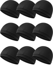 9 Pcs Cooling Skull Cap Camo Liner Sweat Wicking Lightweight Cycling Cap Runn...