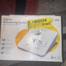 AT T 1740 Digital Answering System With Time and Day Stamp - White