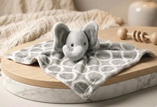 HUDSON BABY HB GRAY ELEPHANT Baby Lovey Security Blanket Plush