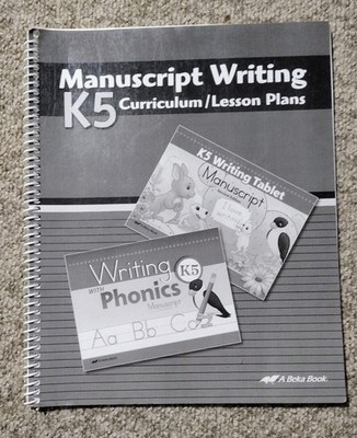 Abeka K5 Manuscript Lesson Plans