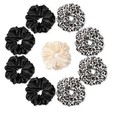 Scrunchies Hair Ties Silk Satin Scrunchy - Hair Elastics Bands Ponytail Holder P