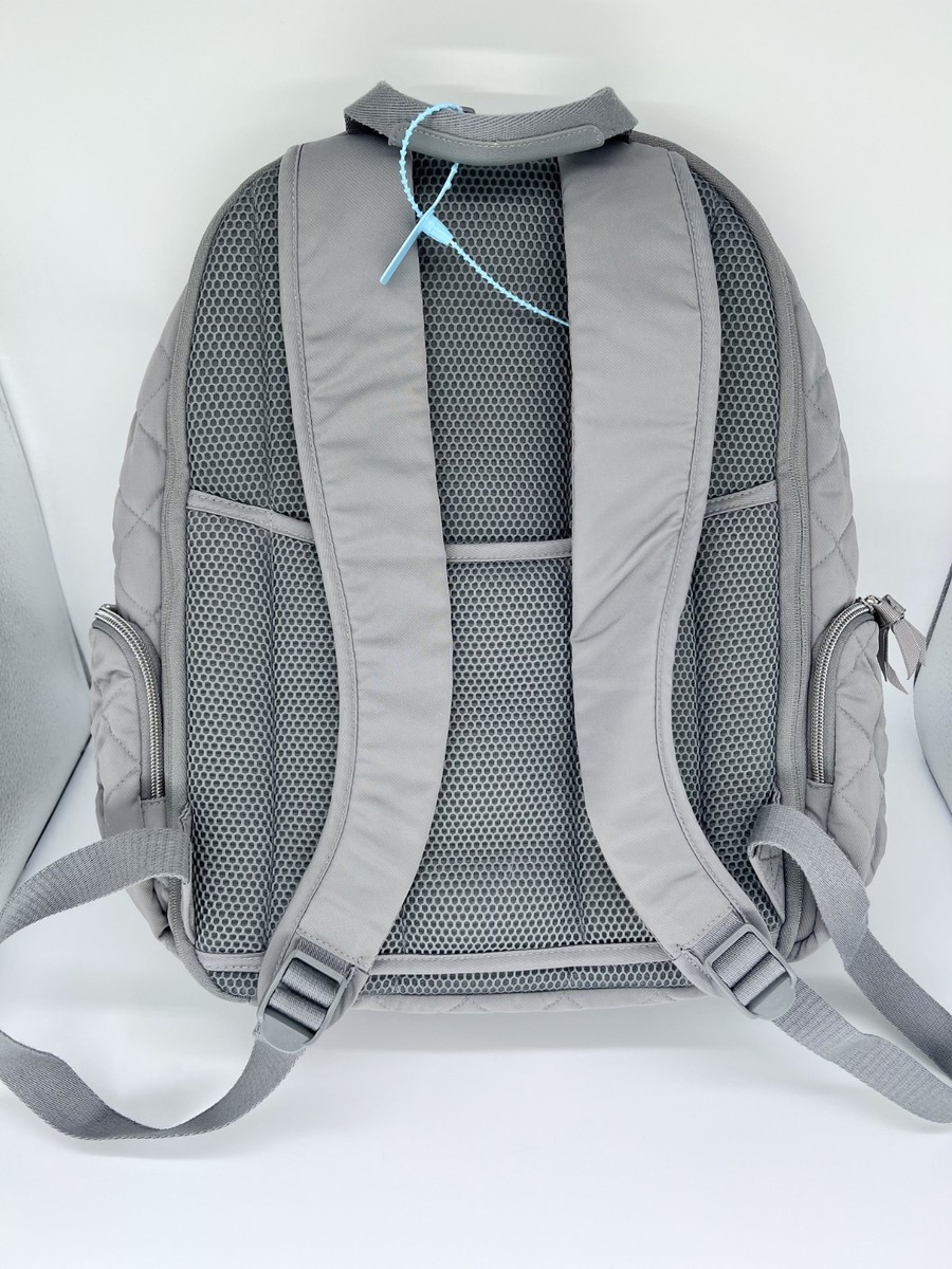 Vera Bradley Quilted Performance Twill Mini Backpack – Gray Amazon.com: Vera Bradley Women main image 3