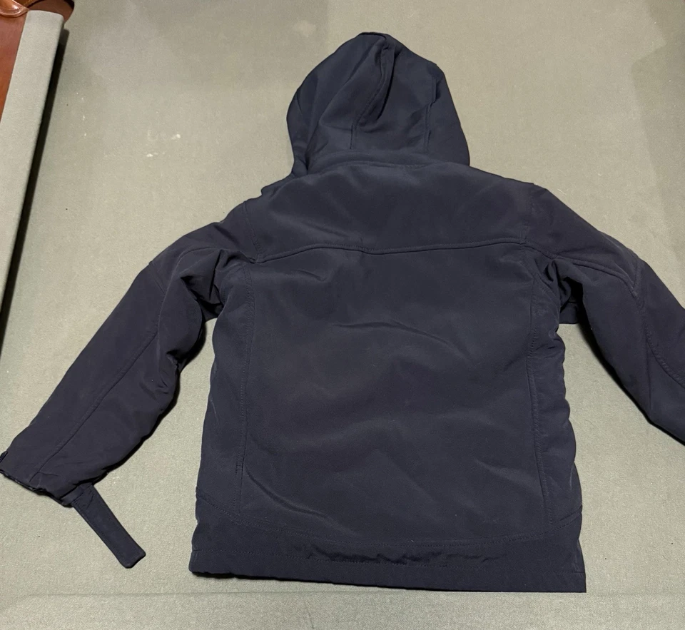 Snozu Winter Hooded Jacket Child Size 7 Black - Image 3 of 4