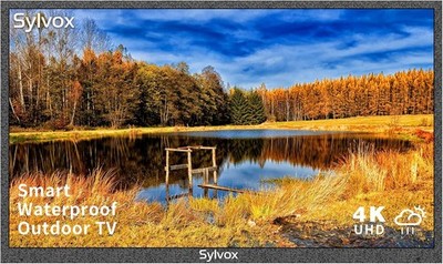 Sylvox 43inch Outdoor TV 1000Nits 4k UHD Linux System IP55 waterproof Partialsun