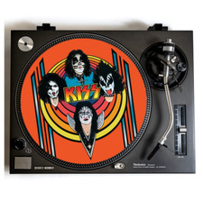 KISS Turntable Slipmat for Vinyl Records 12 DJ Slip Mat glam rock vinyls