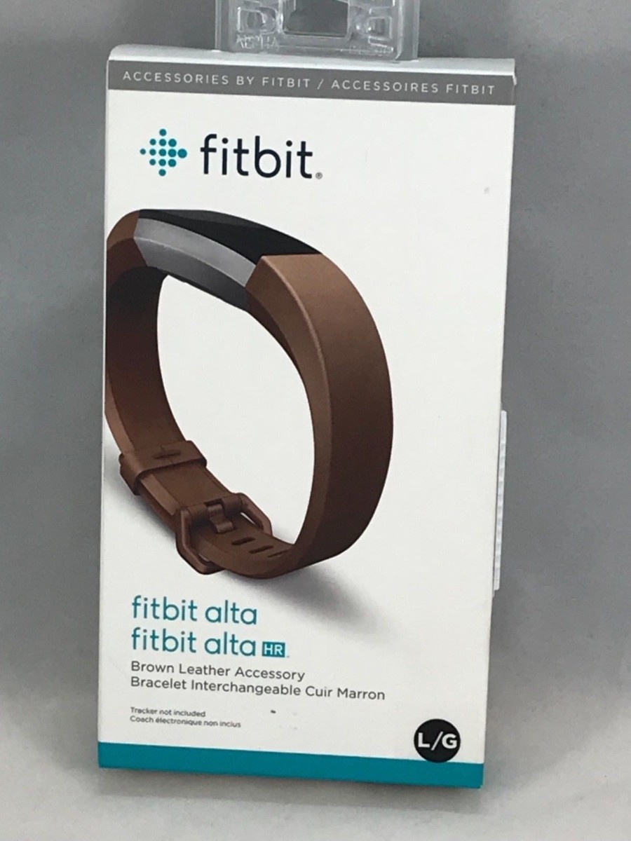 Fitbit Alta Leather Wristband Brown L/G (AH) | eBay