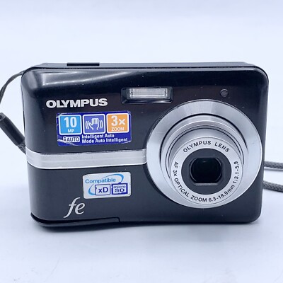 Olympus FE FE-25 10.0MP Digital Camera Black *READ* Tested