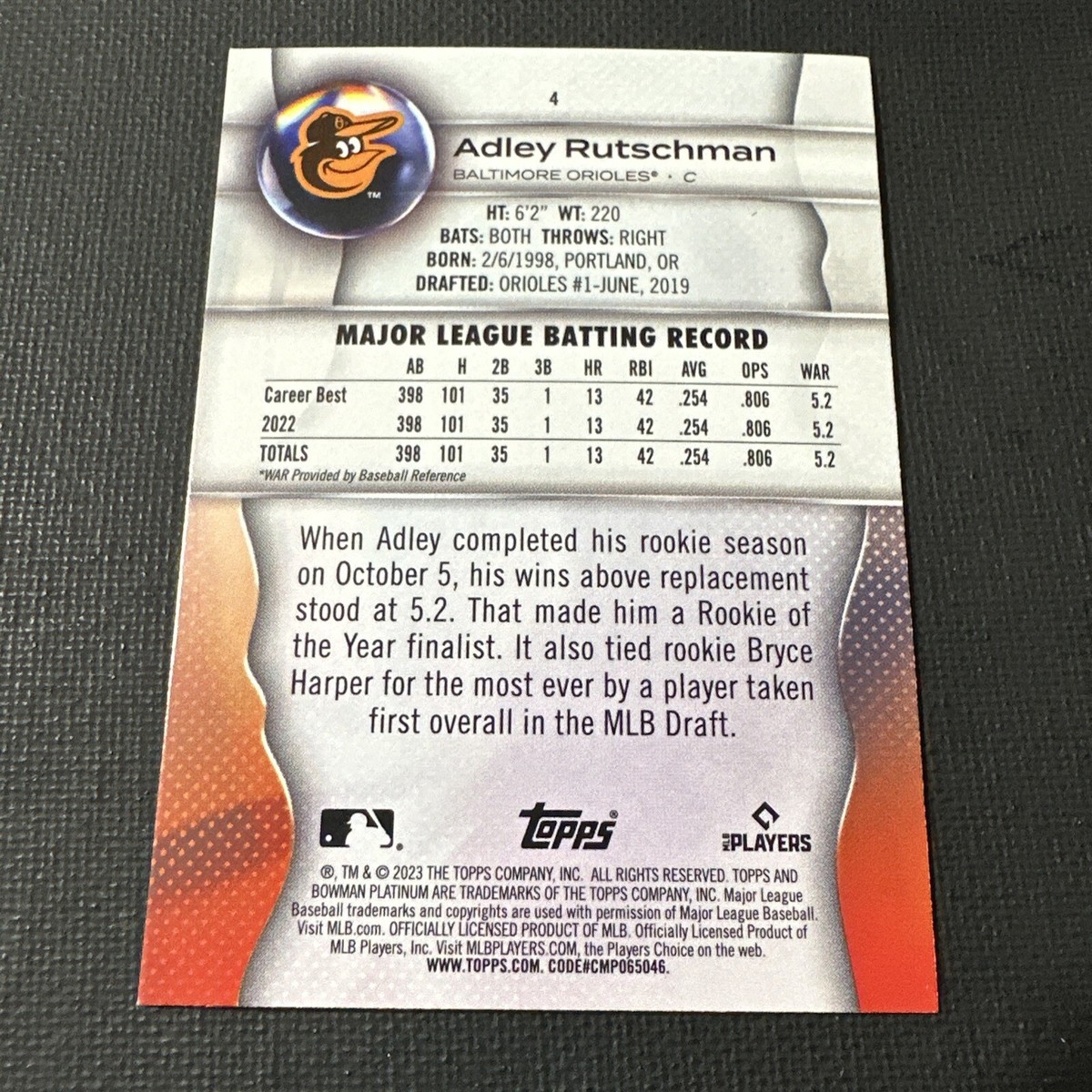 その他 bowman adley rutschman paper /50 PSA10 bowman adley rutschman paper /50 PSA10 | eBay