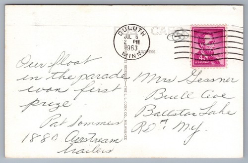 6th International Rally Bemidji MN Minnesota 1963 RPPC Postcard J7 - Picture 2 of 3