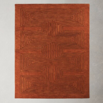 #ad austin Modern rugs Wool rug Hand Tufted Rug area rug Designer Rugs $358.40