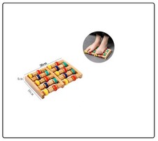 massaggio plantare massaggiatore 10 rulli legno defaticante drenante scrivania