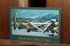 Snow in Cades Cove Great Smoky Mountains Postcard Free US Shipping
