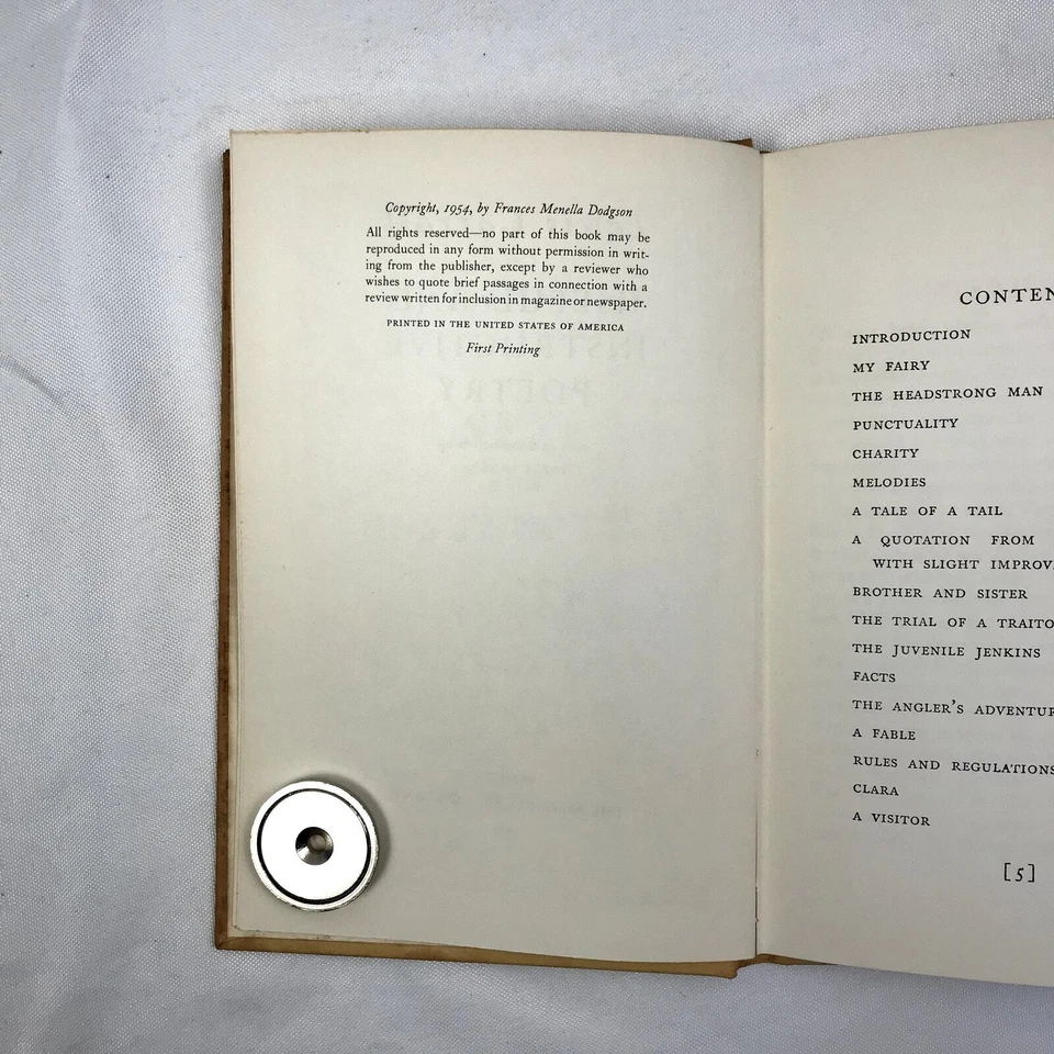 Useful and Instructive Poetry Hardcover Book Lewis Carroll 1954 First Printing - Image 4 of 4