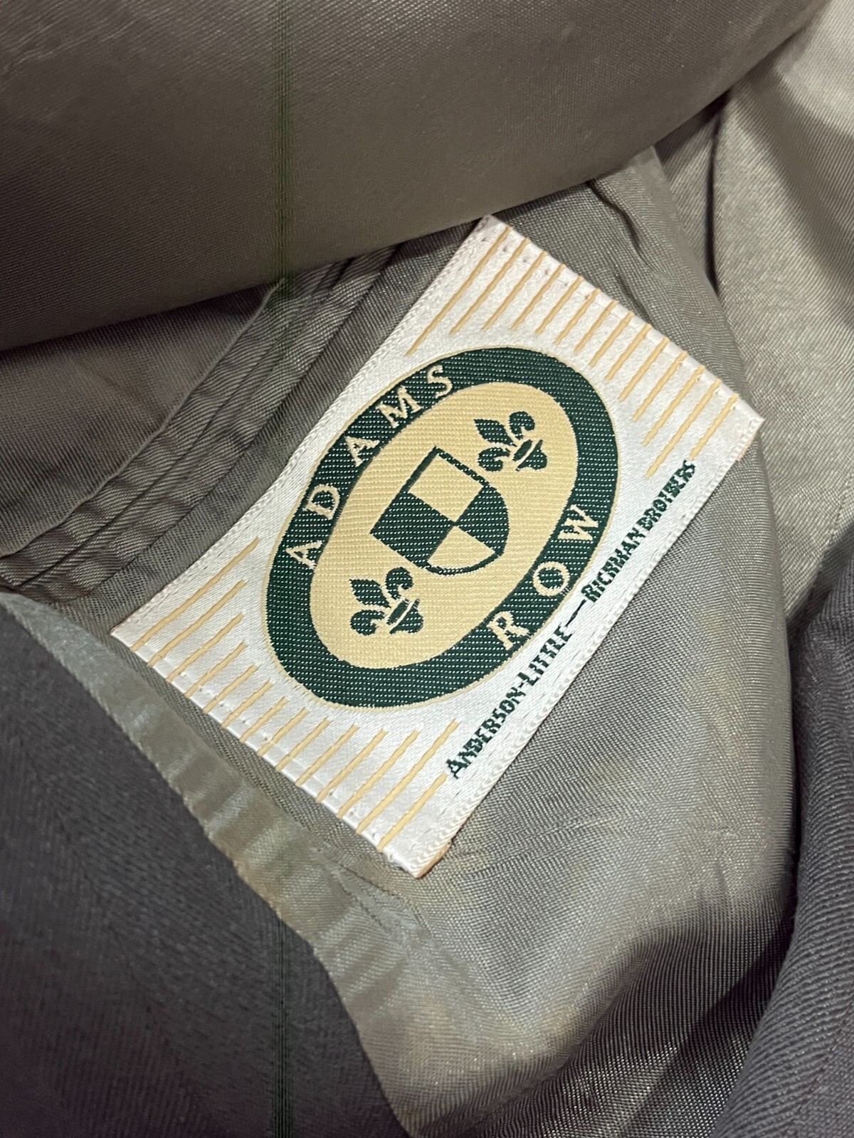 FILA Cappotto sportivo uomo Adams Row taglia 44R grigio poli lana due bottoni blazer giacca