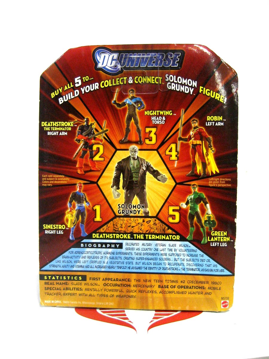 DC Universe Classics Deathstroke Masked w Solomon Grundy BAF part