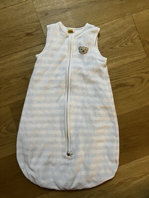 Schlafsack Steiff Gestreift L 70 baby Schlafen blau  Weiß