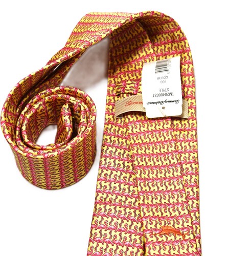 NWT TOMMY BAHAMA 100% Silk Pink Flamingo Neck Tie TM20400031 - Picture 4 of 5