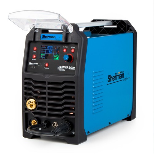 Fully Synergistic MIG MAG Welding Machine Aluminum - 3 in 1 TIG MMA 200A Set of 3 - Sherman - Picture 5 of 8