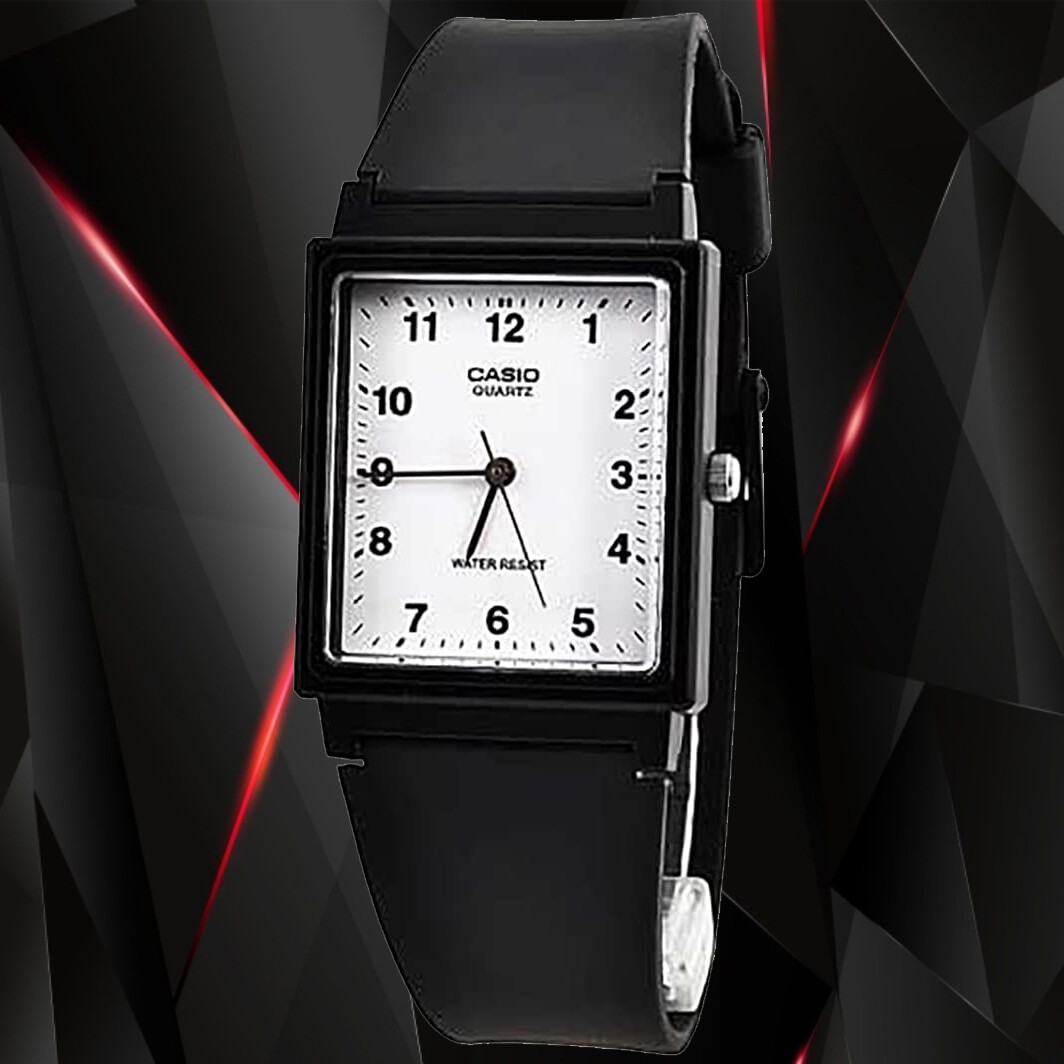 Casio Classic White Analog Watch MQ27-7B Resin Band Numbers NEW