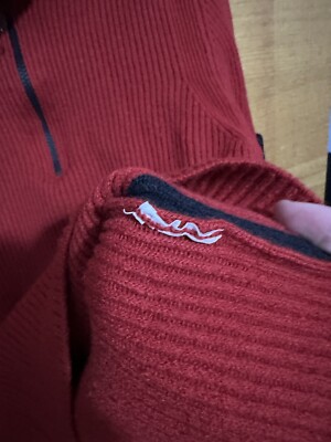 Vintage 80s Stone Island Half Zip Knit In Red Knit Sweater Vintage 80s Stone Island Half Zip Knit In Red Knit Sweater