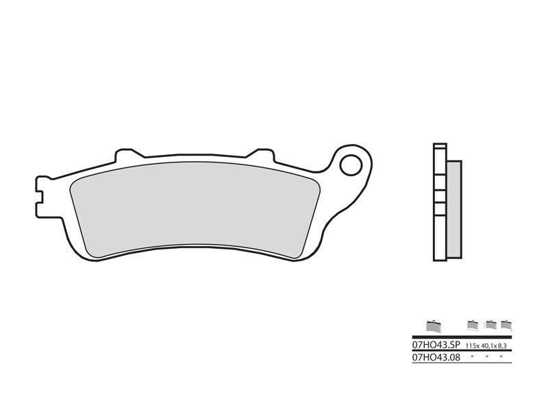 Plaquettes de frein ARRIERE BREMBO : finis les bruits sur HONDA VFR 800 FI