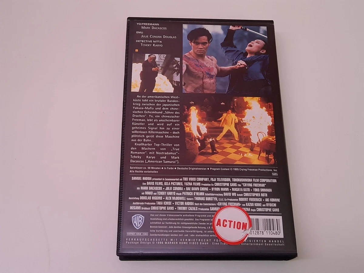 Crying Freeman - der Sohn des Drachen 1995 Uncut VHS German PAL Video Großbox