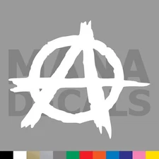 Anarchy Symbol Vinyl Die Cut Decal Sticker - Anarchist